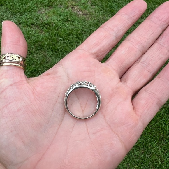 Sterling Silver Open Scroll & Swirl Ring - Picture 15 of 17